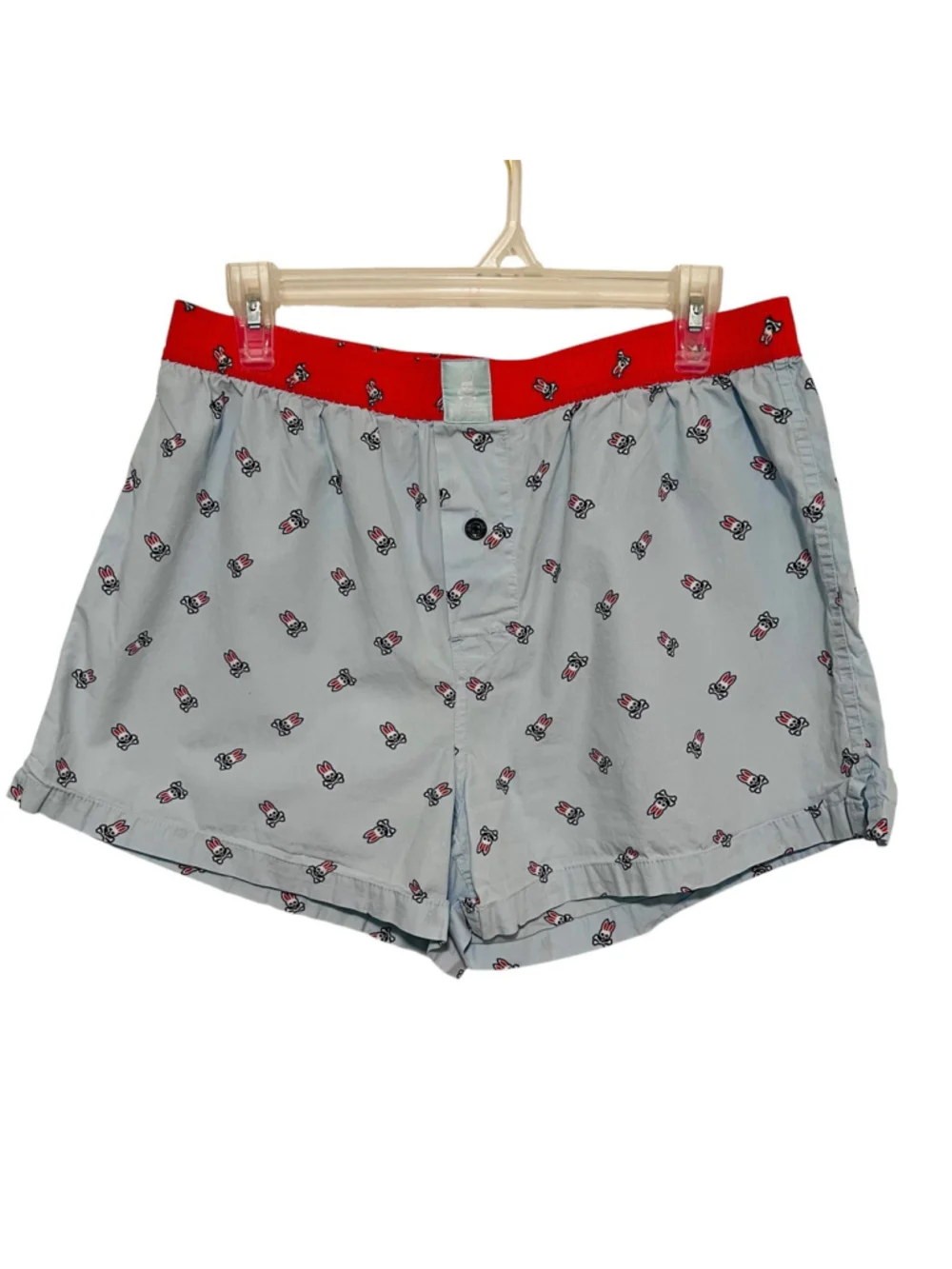Psycho Bunny 2pc Pajama Set T-Shirt & Boxer Shorts Men’s Large Blue Lounge Logo